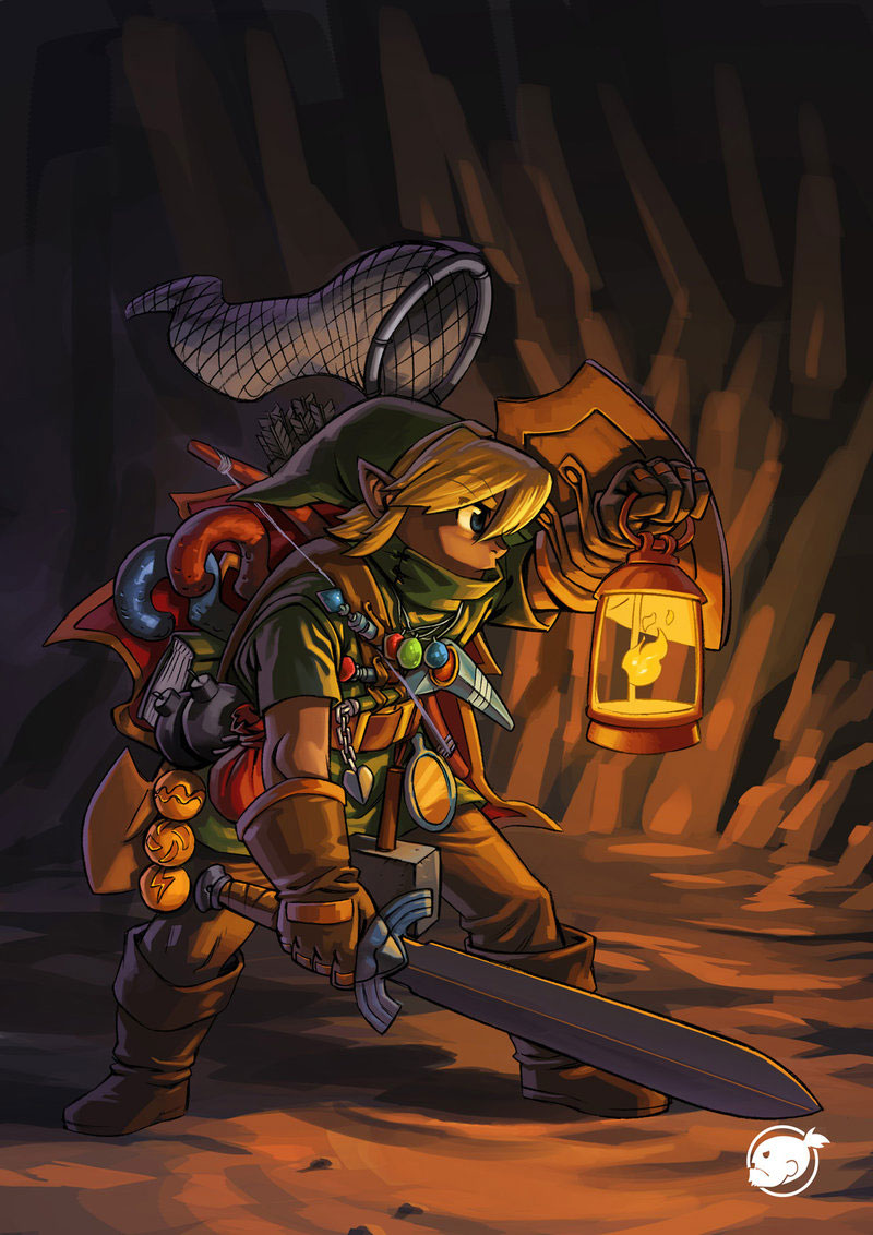 Illustration for article titled How Link Really Carries All That Crap Around